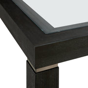 Elodie Counter Table with Glass in Charcoal