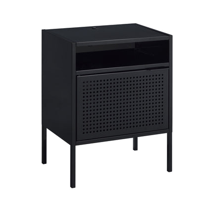 Ember Nightstand (C-1094) BLACK NIGHTSTAND W/ USB