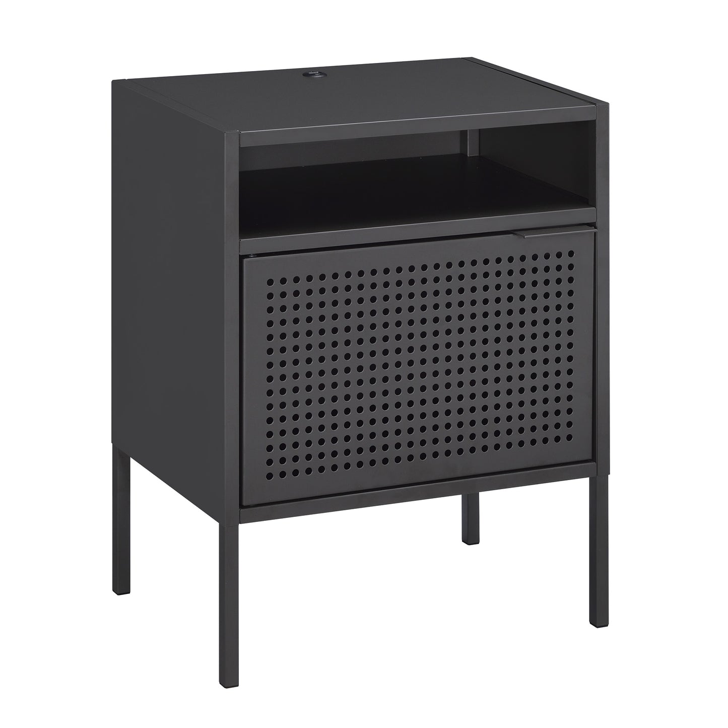 Ember Nightstand (C-1094) GREY NIGHTSTAND W/ USB