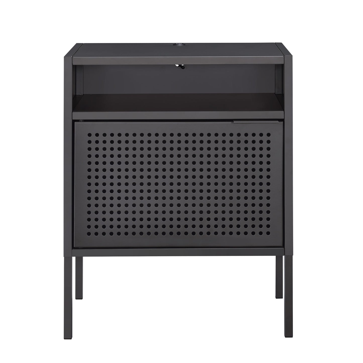 Ember Nightstand (C-1094) GREY NIGHTSTAND W/ USB