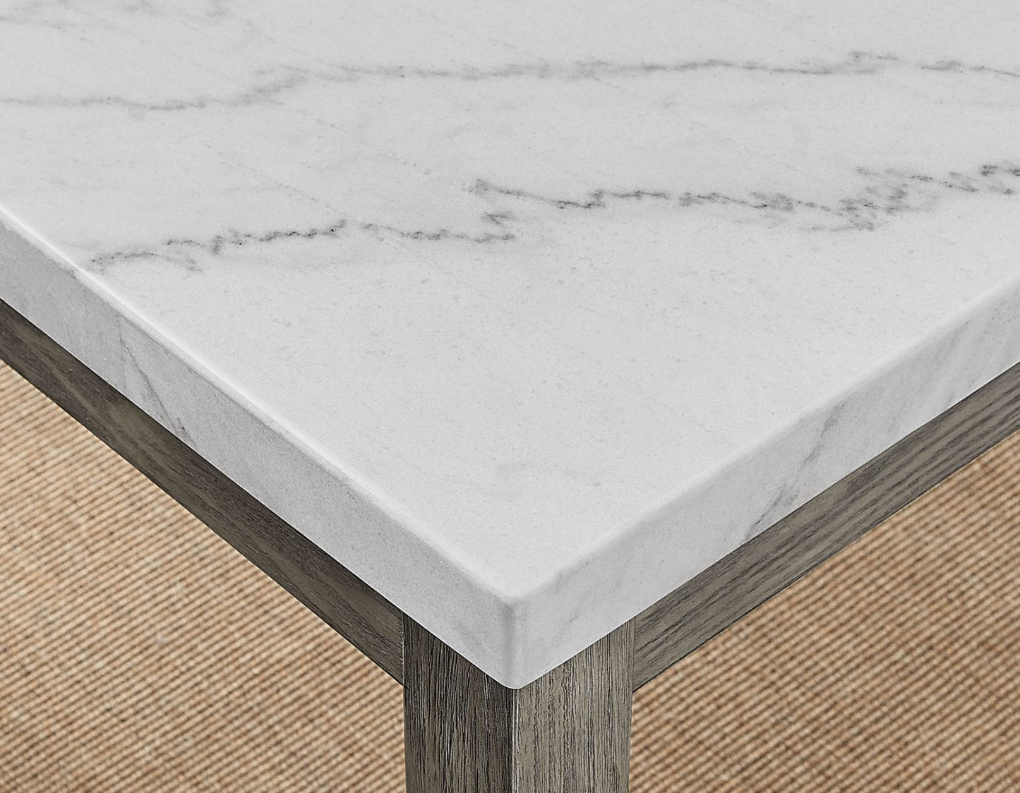 Emily White Marble Dining Table