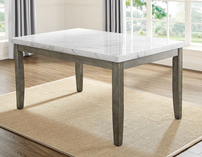 Emily White Marble Dining Table