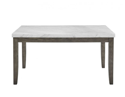 Emily White Marble Dining Table