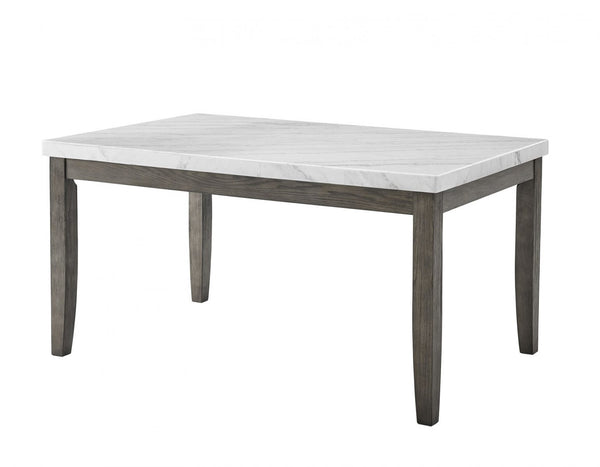 Emily White Marble Dining Table