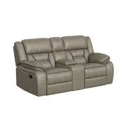 Engage 2PC Living Room Set in Corral Grey-Sofa & Loveseat