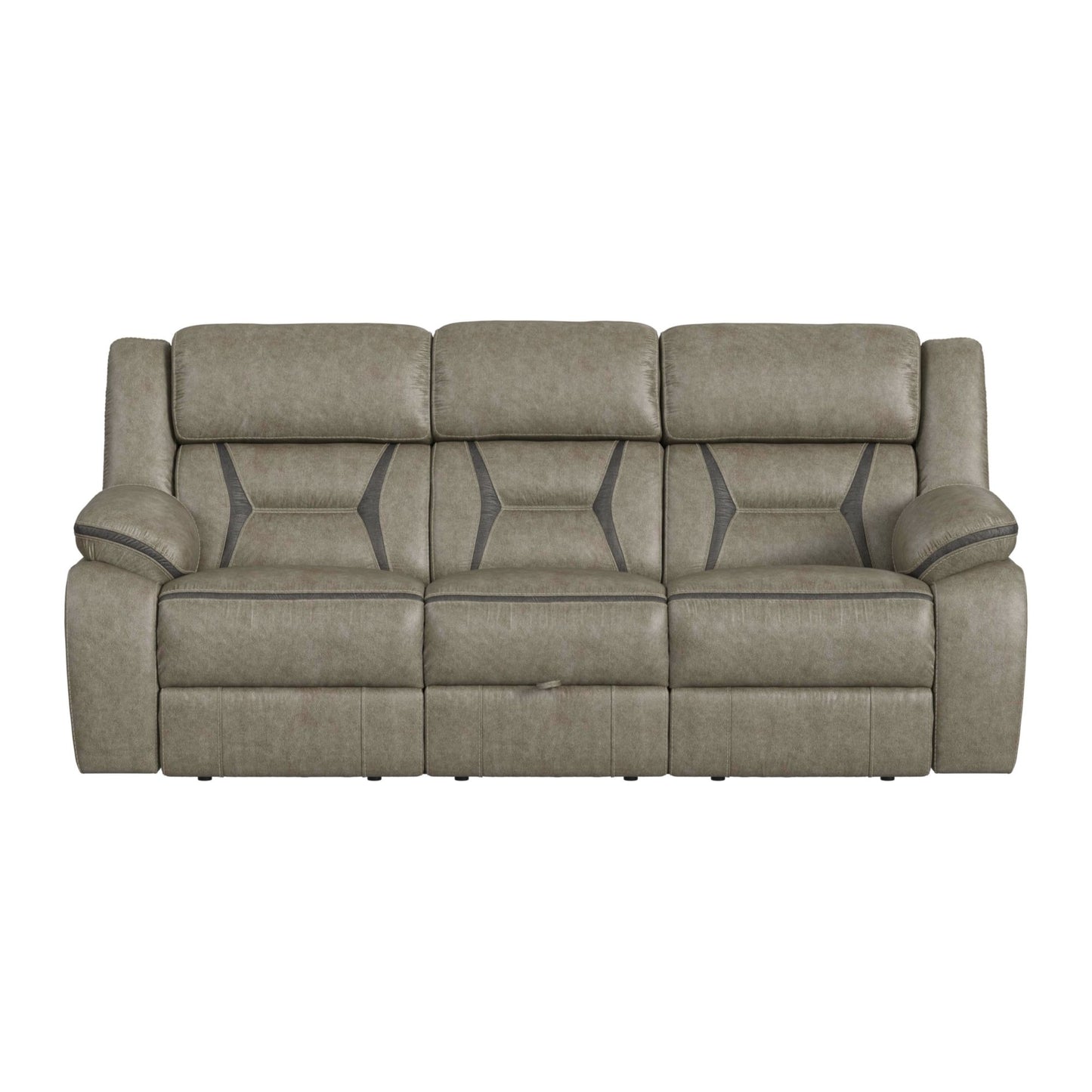 Engage Motion Sofa with DDT, Drawer and PWS in Corral Grey