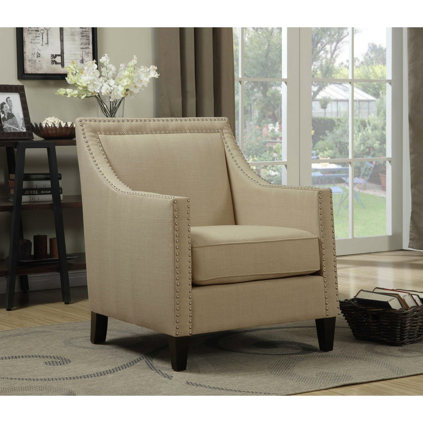 Erica 497 Chair W/Chrome Nails Heirloom Natural (ISTA 3)