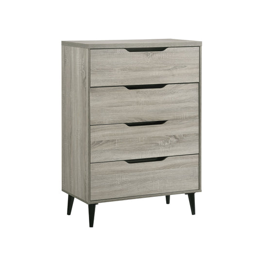Ernesto 4-Drawer Chest with Interlock in Grey (3A Packing)