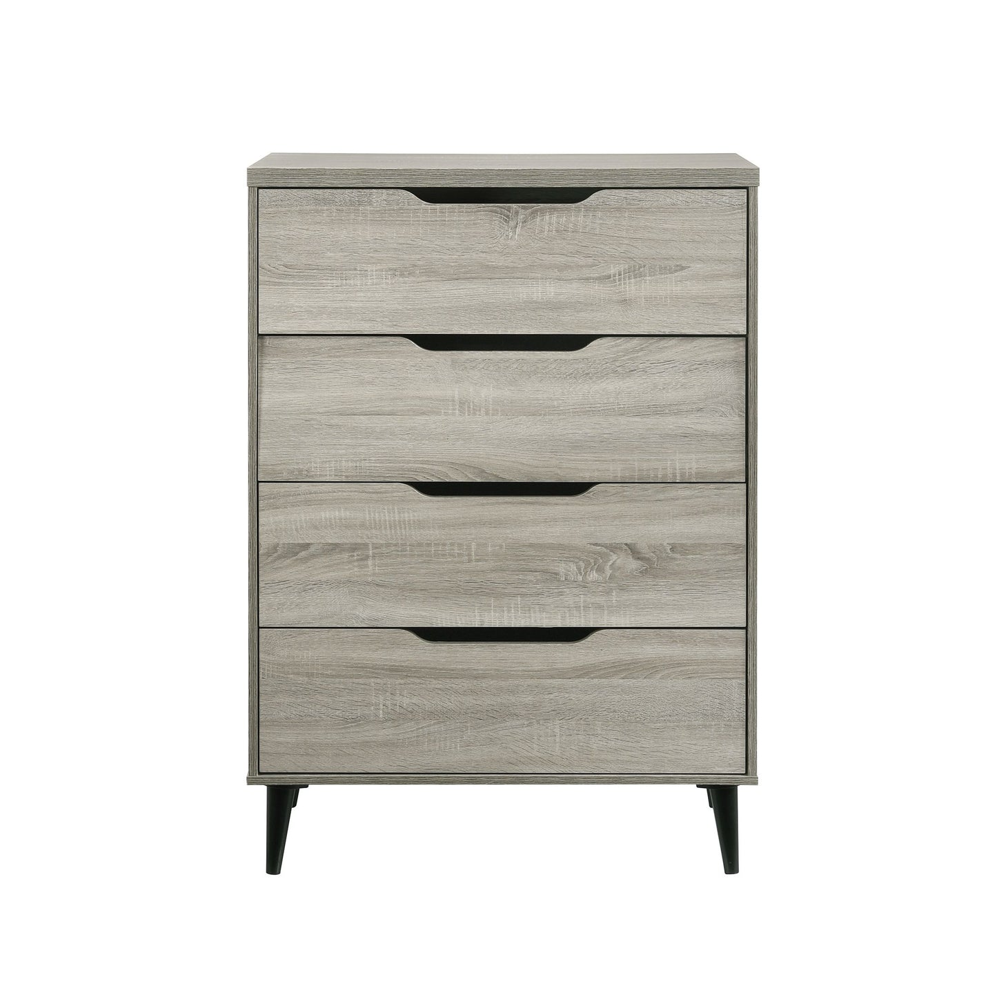 Ernesto 4-Drawer Chest with Interlock in Grey (3A Packing)