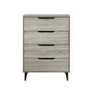 Ernesto 4-Drawer Chest with Interlock in Grey (3A Packing)