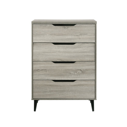 Ernesto 4-Drawer Chest with Interlock in Grey (3A Packing)
