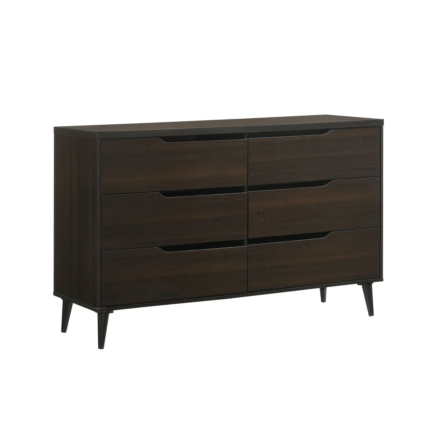 Ernesto 6-Drawer Dresser with Interlock in Espresso (3A Packing)