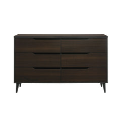 Ernesto 6-Drawer Dresser with Interlock in Espresso (3A Packing)