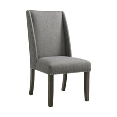 Everdeen 7PC Dining Set in Charcoal-Table & Six Chairs