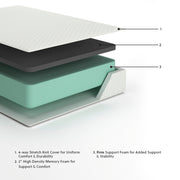 Chime 12 Inch Memory Foam California King Mattress