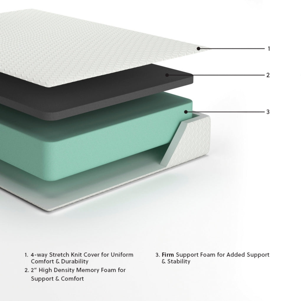 Chime 12 Inch Memory Foam King Mattress