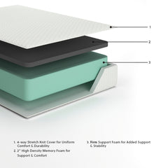 Chime 12 Inch Memory Foam Queen Mattress