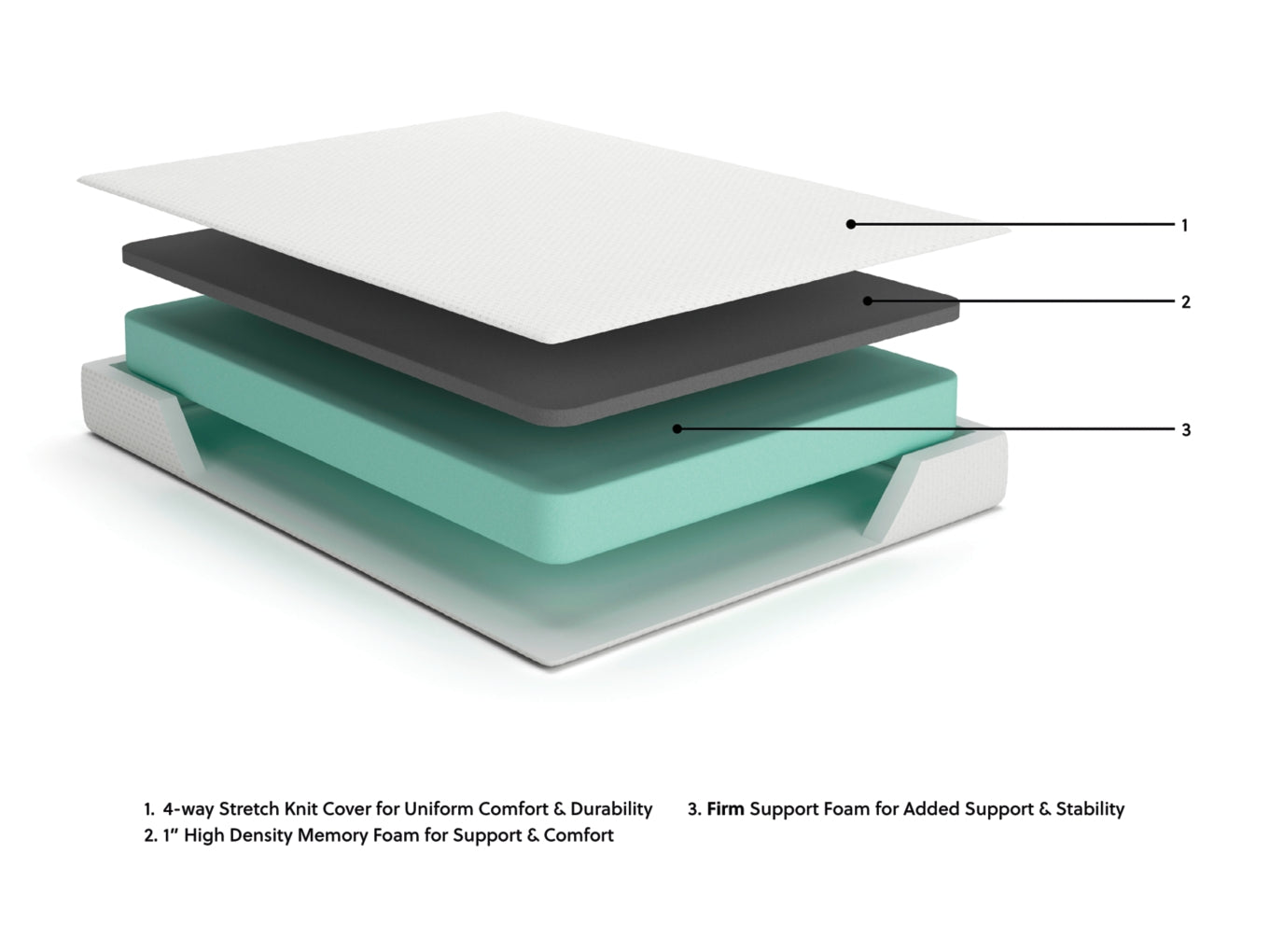 Chime 8 Inch Memory Foam Full Mattress