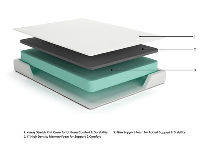 Chime 8 Inch Memory Foam Twin Mattress