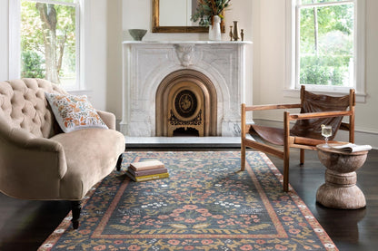 Rifle Paper Co. x Loloi Fiore FIO-01 Navy / Rust