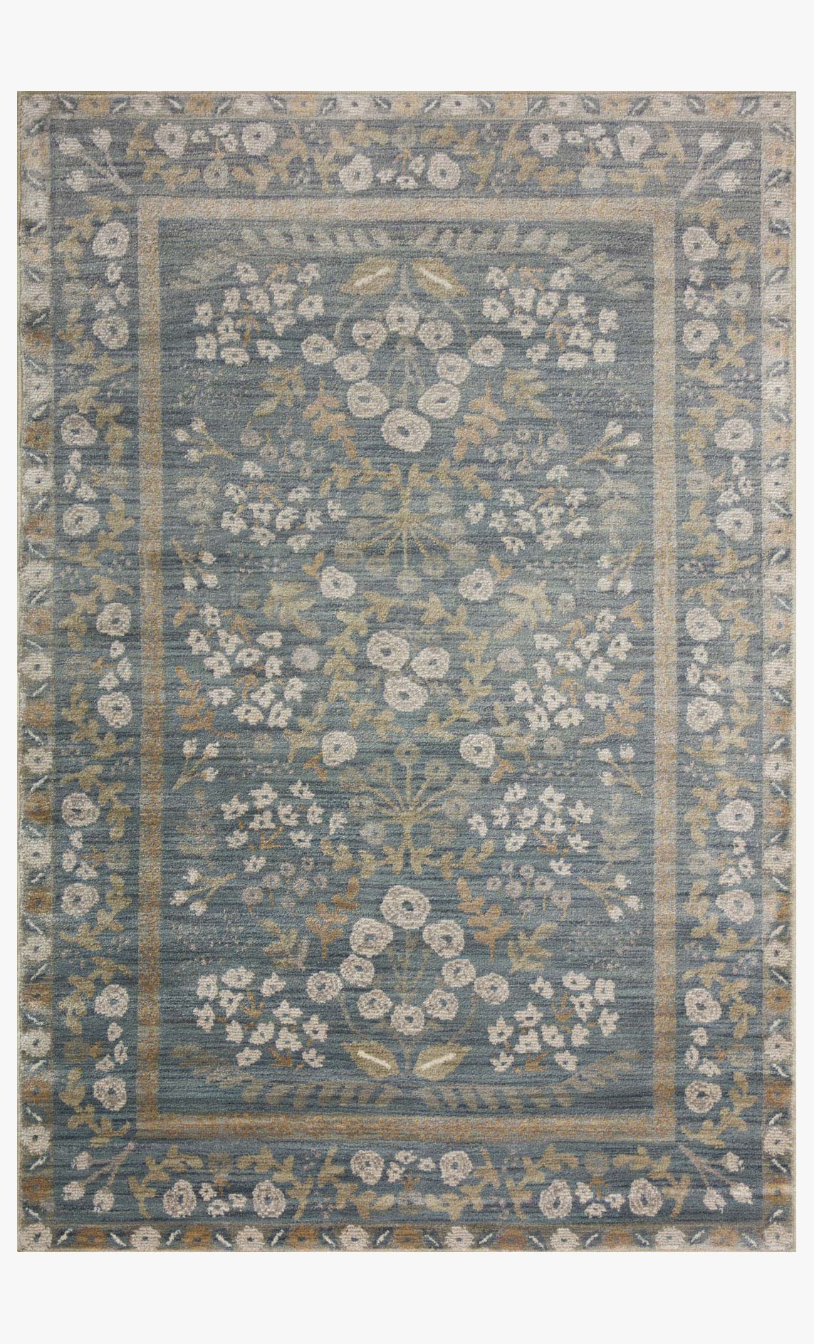 Rifle Paper Co. x Loloi Fiore FIO-01 Slate / Sage