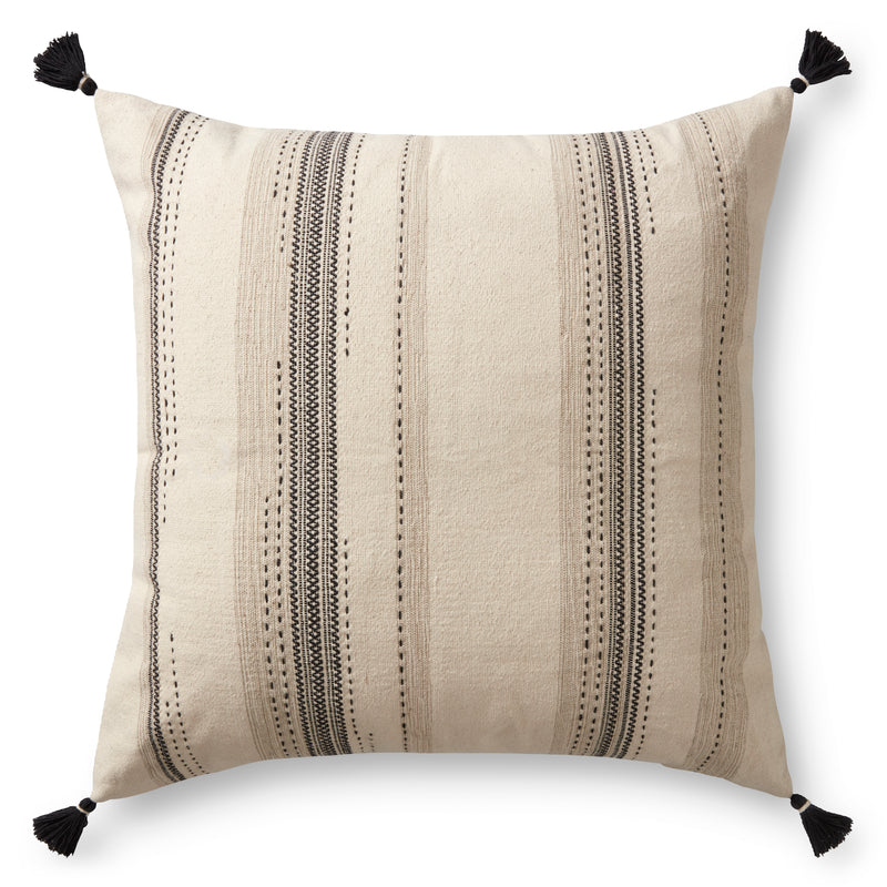 Living Accent Floor Pillow (Black/Natural)