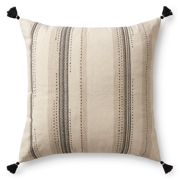 Living Accent Floor Pillow (Black/Natural)