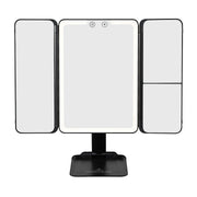 Flex Mini Trifold LED Makeup Mirror With Stand