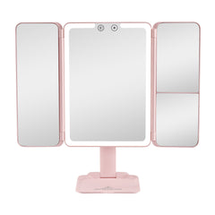 Flex Mini Trifold LED Makeup Mirror With Stand