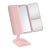 Flex Mini Trifold LED Makeup Mirror With Stand