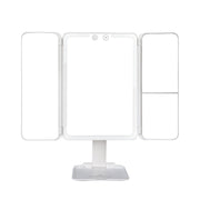 Flex Mini Trifold LED Makeup Mirror With Stand