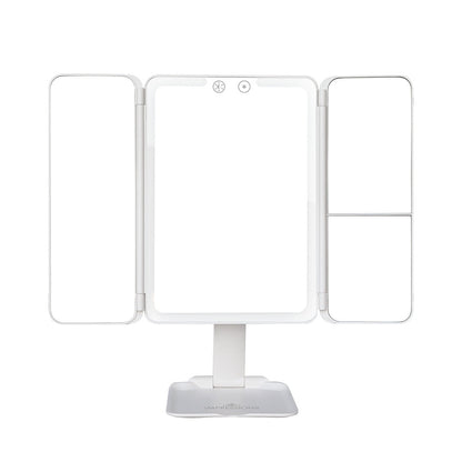 Flex Mini Trifold LED Makeup Mirror With Stand