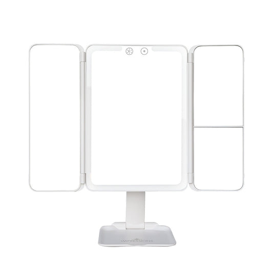 Flex Mini Trifold LED Makeup Mirror With Stand
