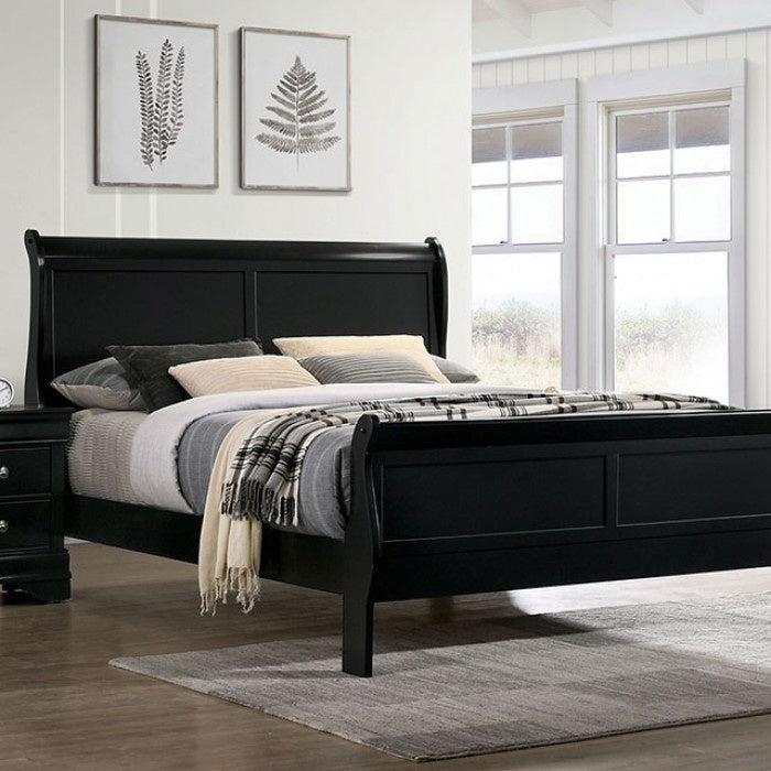 Louis Philippe Sleigh Bed