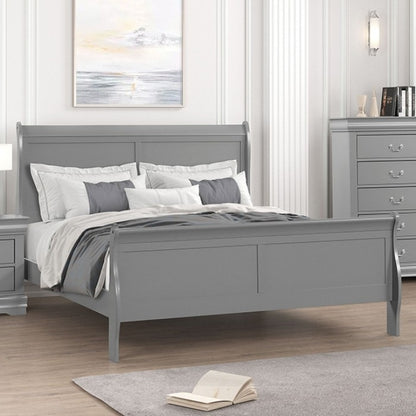 Louis Philippe Sleigh Bed