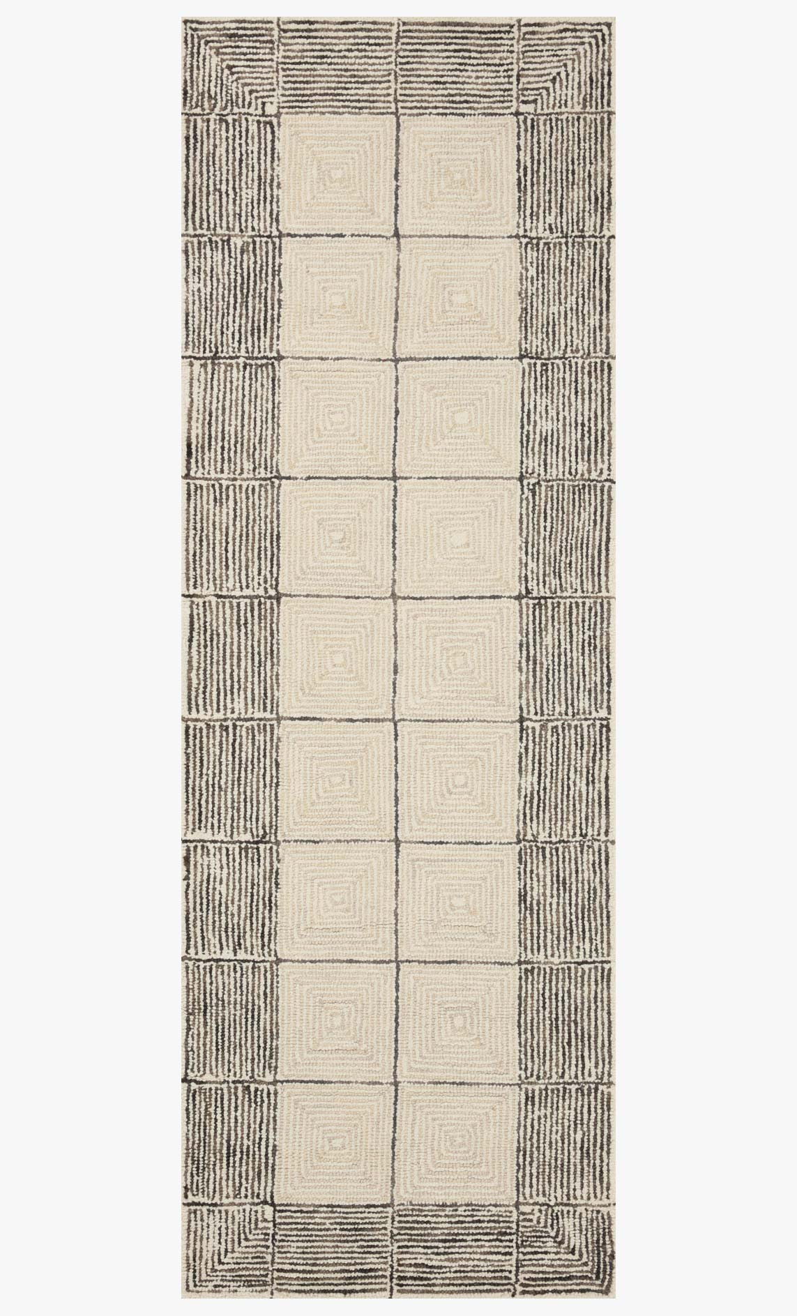 Chris Loves Julia x Loloi Francis FRA-02 Crema/Negro