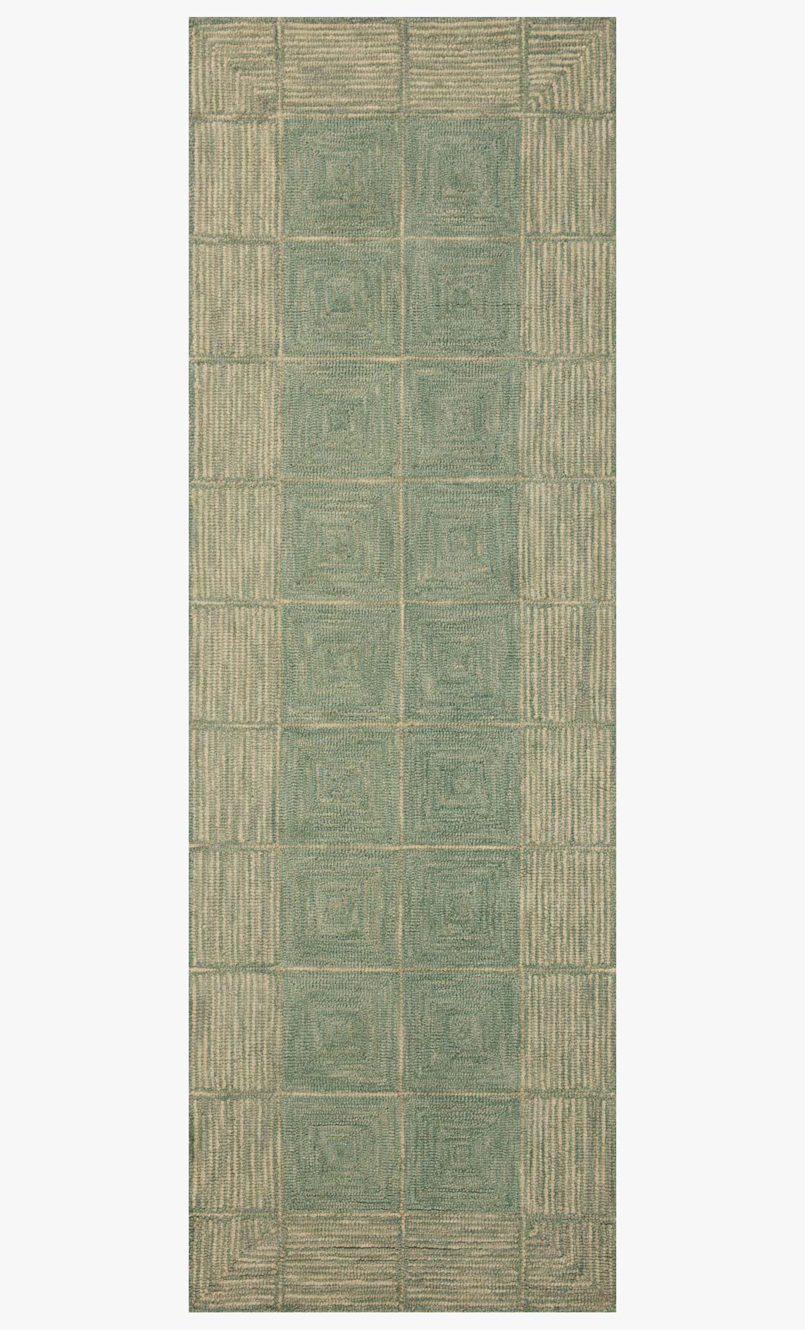 Chris Loves Julia x Loloi Francis FRA-02 Green / Natural