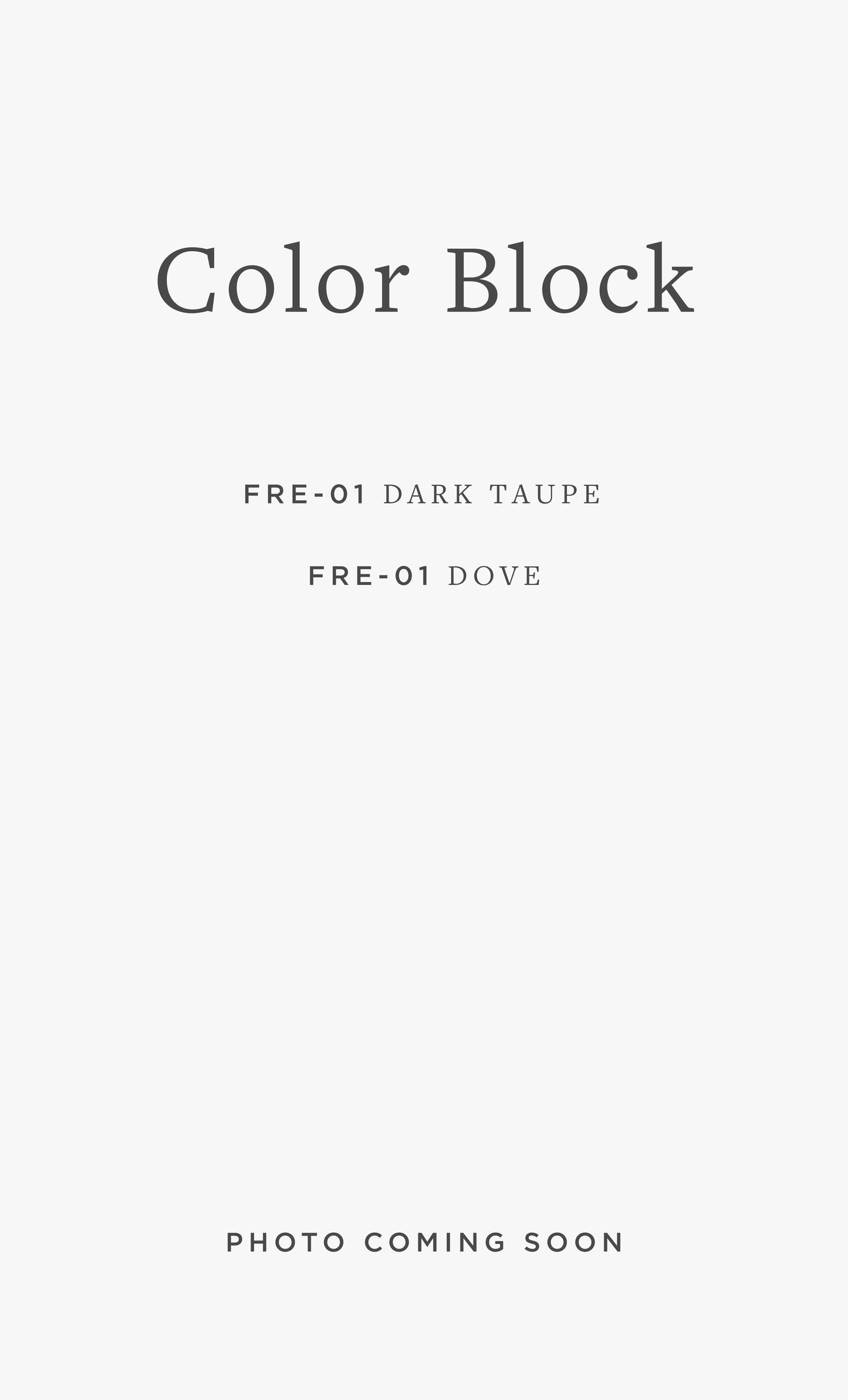 FRE-01 BR COLOR BLOCK / 02