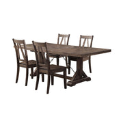 Finn 5PC Dining Set-Table & 4 Wooden Side Chairs