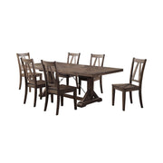 Finn 7PC Dining Set - Table & 6 Wooden Side Chairs