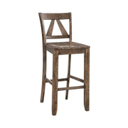 Finn 30" Bar Slat Back Stool w/Wood Seat (3A Packing) (2 Per Carton)