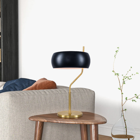Flux Table Lamp - Black Outer - White Inner