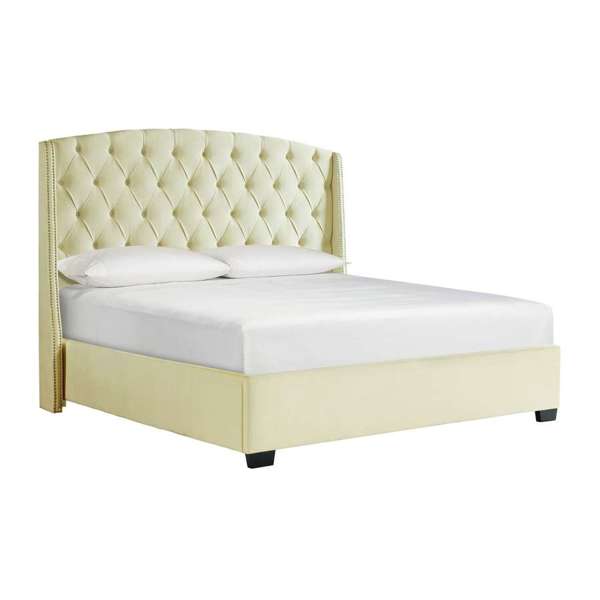 Foster Cream Upholstered Bed