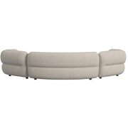 Four Seasons Sectional Set in Woolen Camel with 6 Pillows
