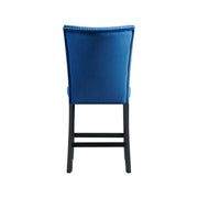 Francesca Counter Dining Blue Counter Velvet Side Chair (2 Per Pack)