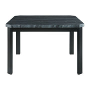 Francesca Grey Marble Square 5PC Counter Height Dining Set-Table & Four Grey PU Chairs
