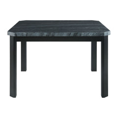 Francesca Grey Marble Square 5PC Counter Height Dining Set-Table & Four Grey PU Chairs