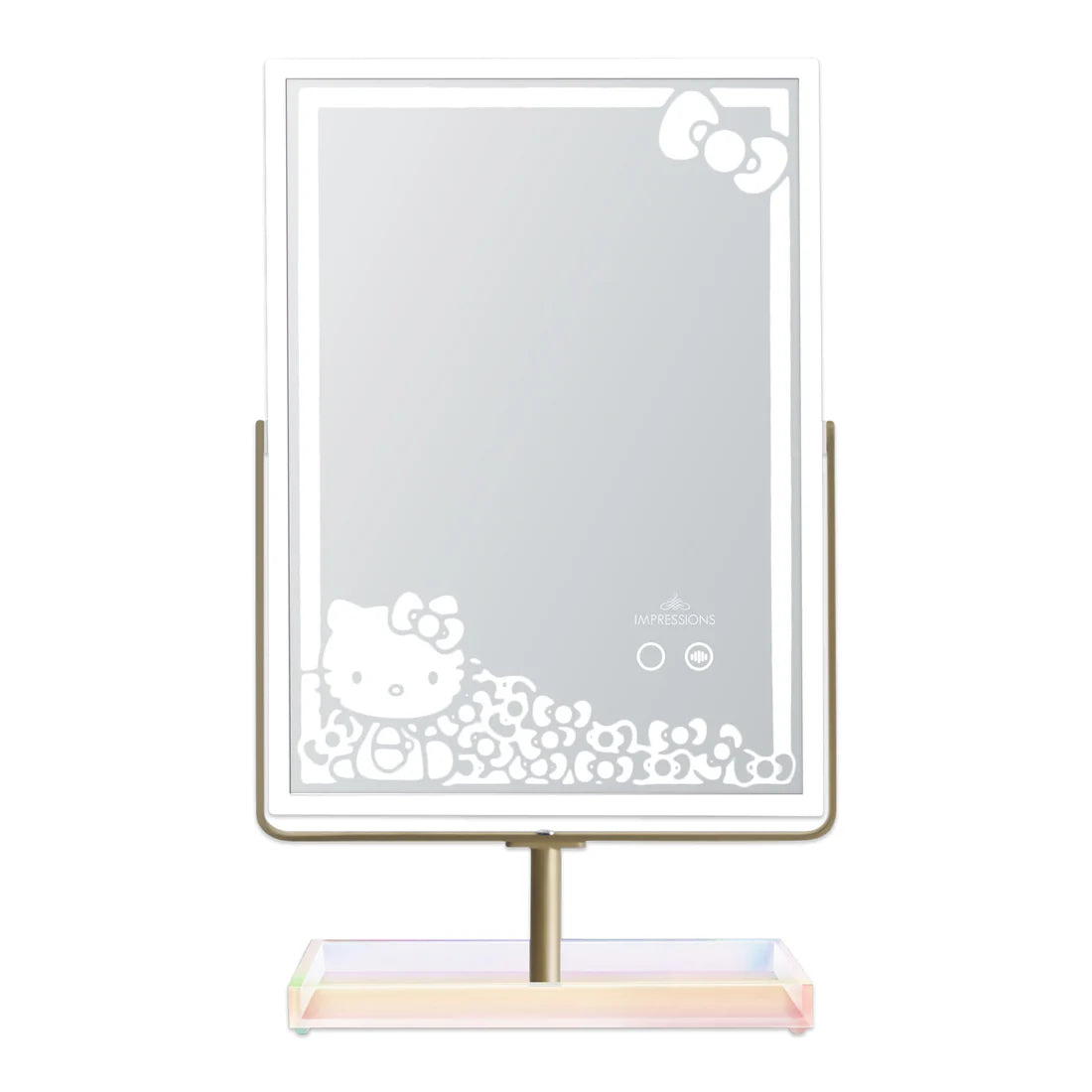 Espejo de maquillaje RGB Hello Kitty® con bandeja para todo