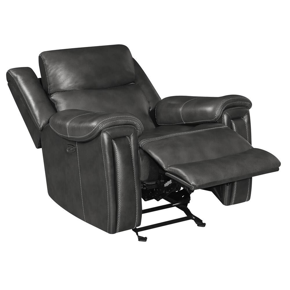 Sillón reclinable inglés tapizado Kelsey color marfil