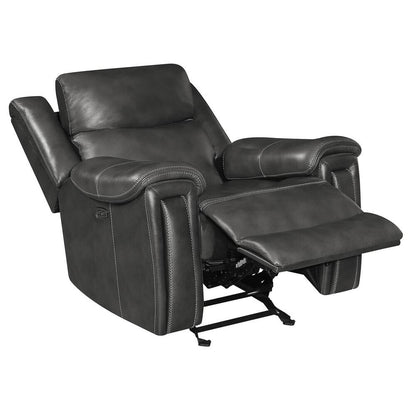 Sillón reclinable inglés tapizado Kelsey color marfil